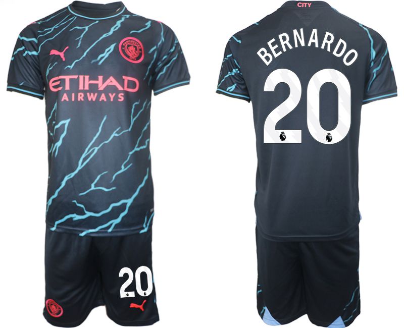 Men 2023-2024 Club Manchester City away blue #20 Soccer Jersey